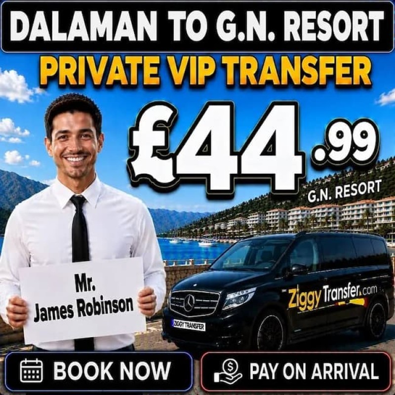 Dalaman Airport to Green Nature Resort & Spa hotel marmaris transfer taxi