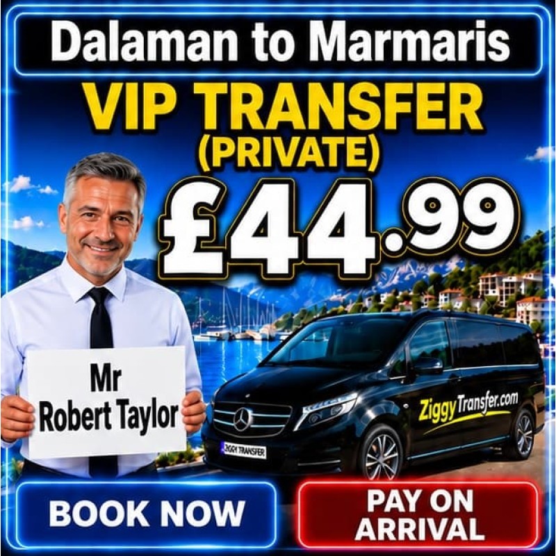 dalaman airport to grand pasa hotel marmaris transfer taxi