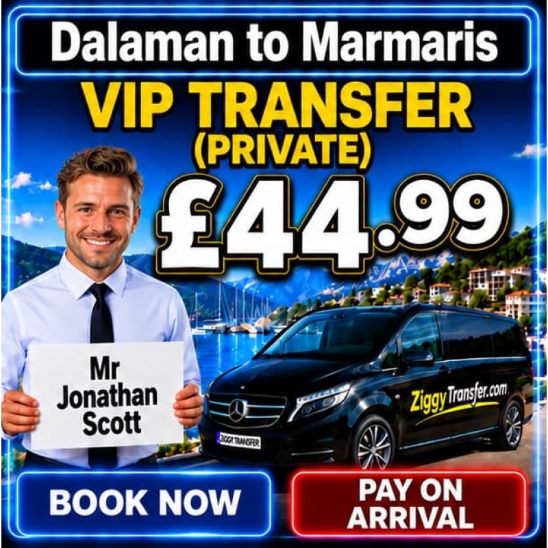 Dalaman Airport to Lalila Blue Suites Hotel marmaris transfer taxi