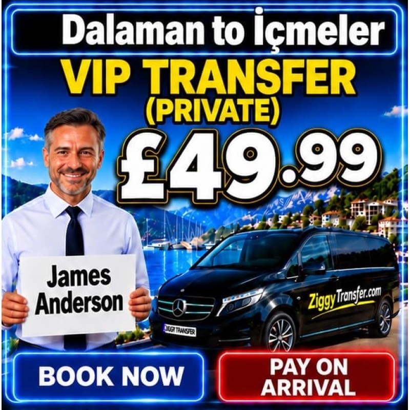 Dalaman to Quadas Hotel Marmaris transfer taxi service