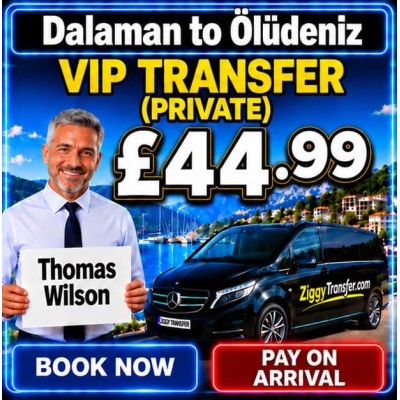 Dalaman to Ölüdeniz Private Taxi Transfers