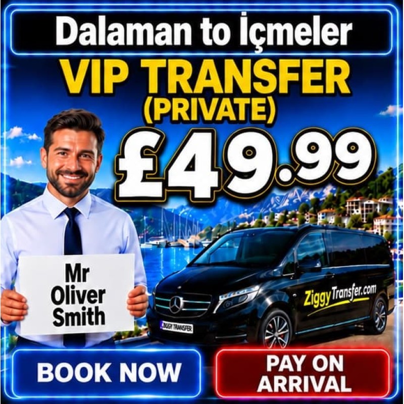 Dalaman Airport to Mersoy Bellavista Hotel transfer taxi service