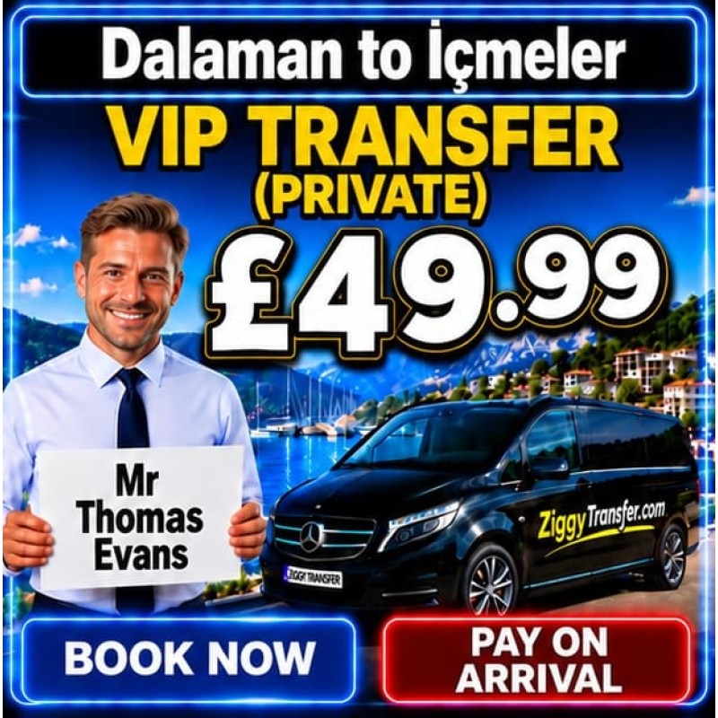 Dalaman Airport to Sea Star Hotel transfer taxi service