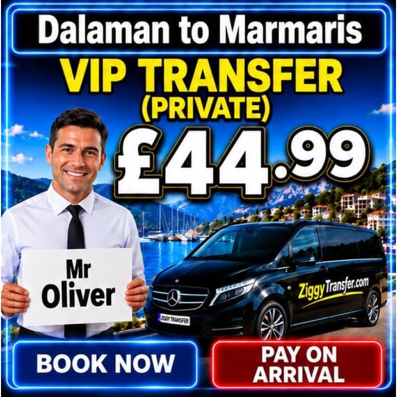 Dalaman to Golden Rock Beach Hotel private transfer taxi service