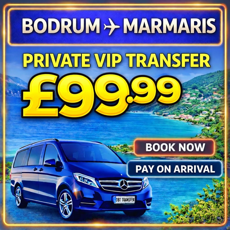 Bodrum Airport to Marmaris transfer taxi service