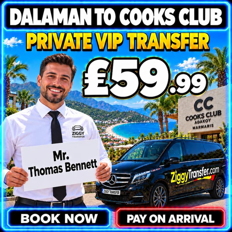 Dalaman to Cook's Club Adakoy Hotel private transfer service
