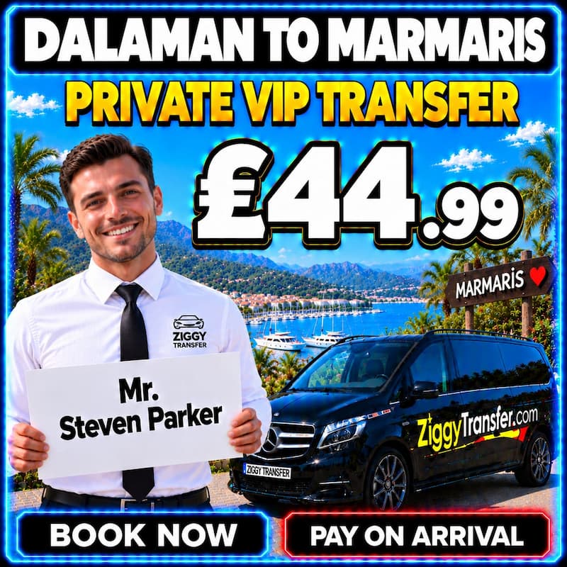 Taxi from Dalaman Airport to Grand Ideal Premium Hotel Marmaris