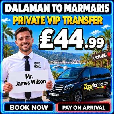 How much is taxi from Dalaman Airport to Green Nature Diamond Hotel Marmaris?