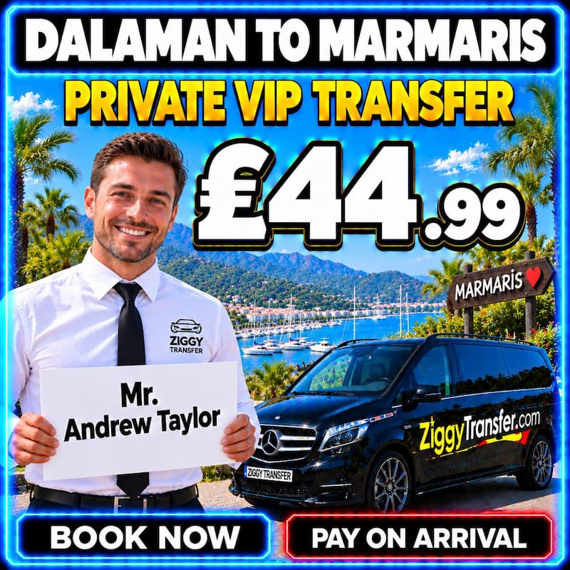 Taxi from Dalaman Airport to Green Nature Resort & Spa Hotel Marmaris
