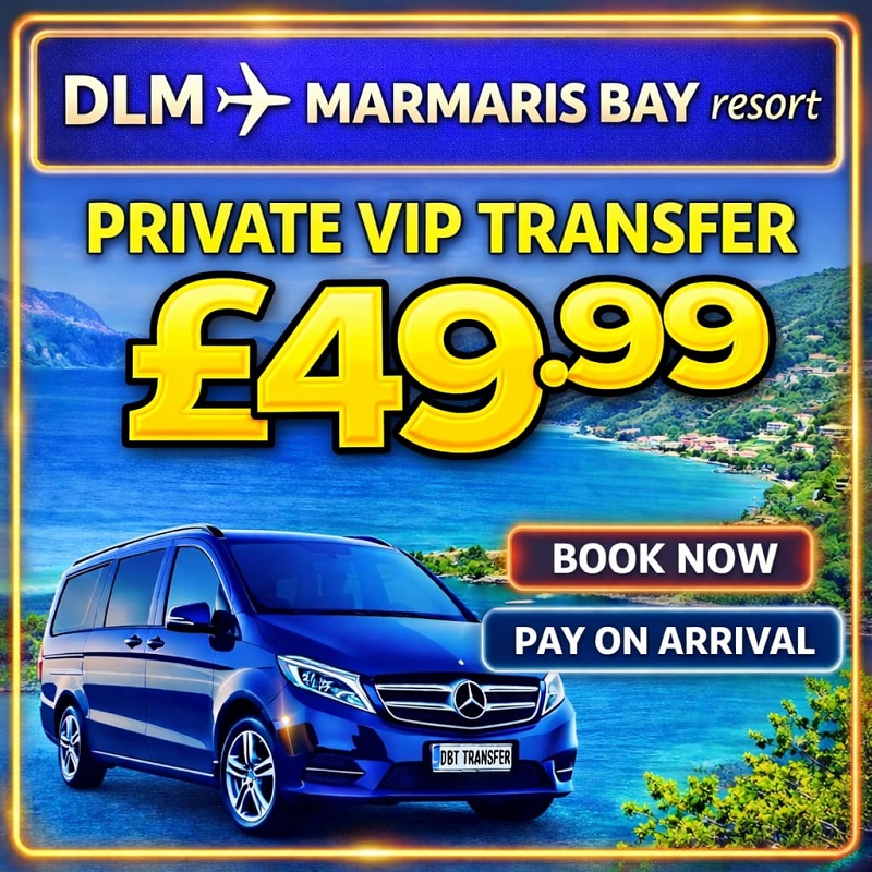 Dalaman to Marmaris Bay Resort Hotel private transfer service