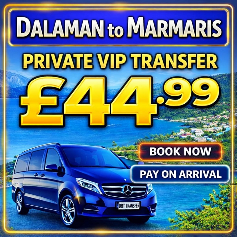 Dalaman to Marmaris private transfer taxi service