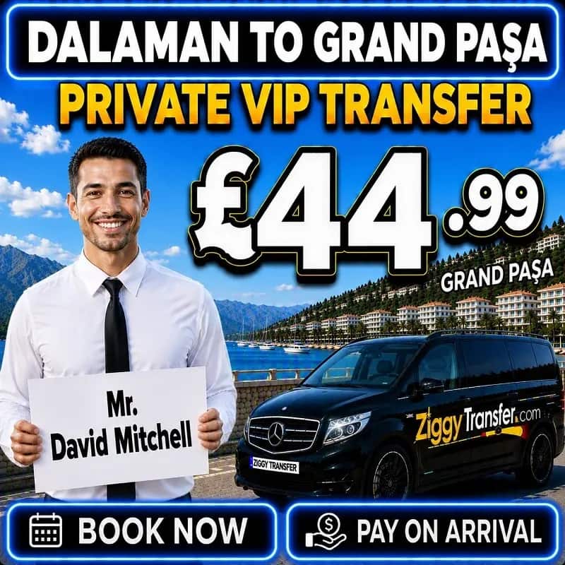dalaman airport to grand pasa hotel marmaris transfer taxi