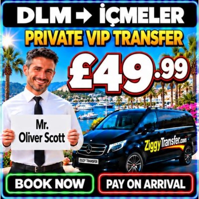How much is private taxi transfer from Dalaman to Orka Lotus Beach Hotel? 