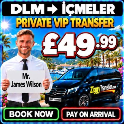 How much is private taxi transfer from Dalaman Airport to Sunrise Hotel Marmaris?