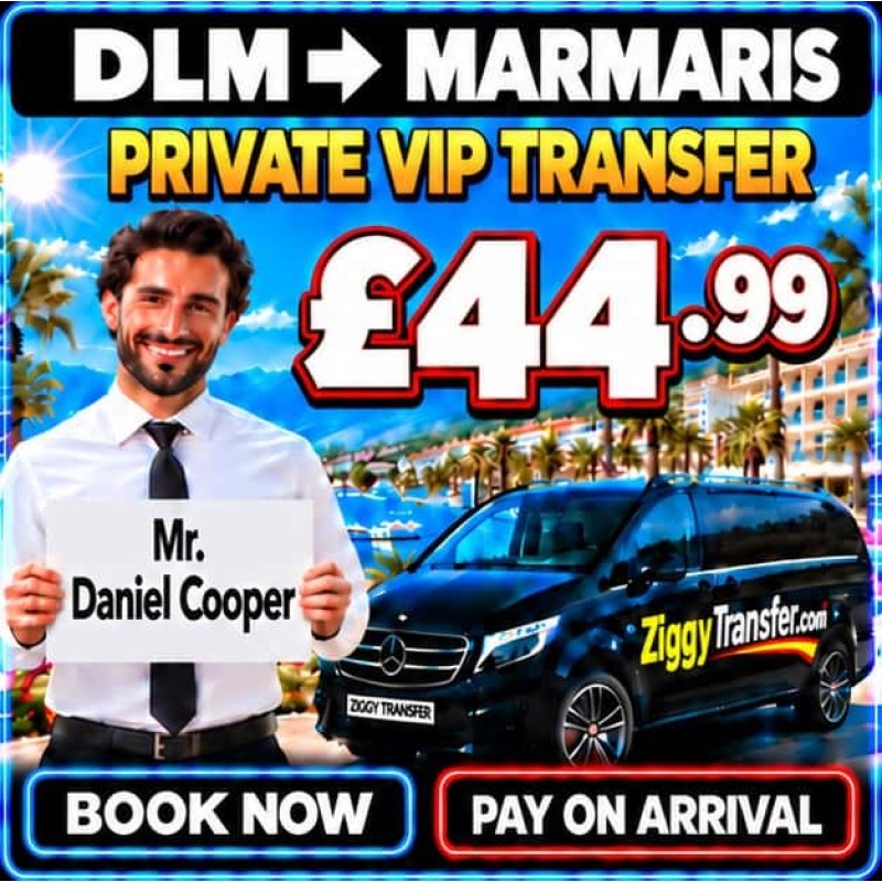 Taxi from Dalaman Airport to Grand Yazıcı Club Turban Thermal