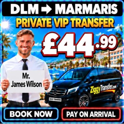 How much is Private taxi transfer from Dalaman Airport to Marmaris?
