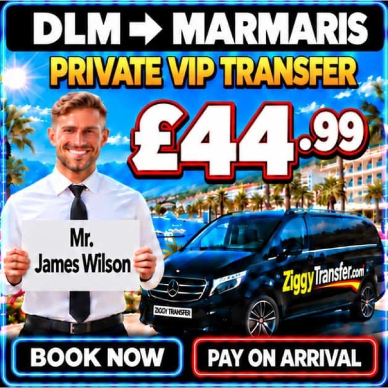 Taxi from Dalaman Airport to Marmaris