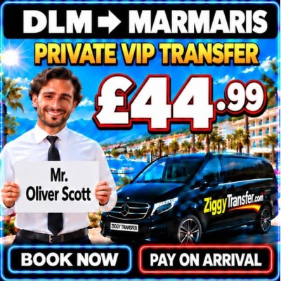 How much is private taxi transfer from Dalaman Airport to Casa De Maris Spa & Resort Hotel?