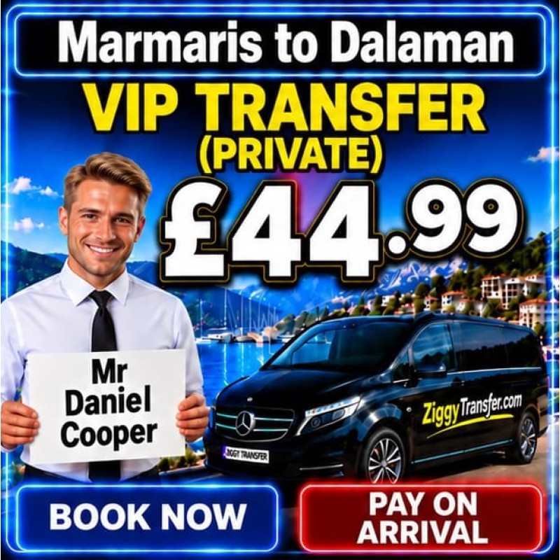 Private Transfers from Green Nature Diamond to Dalaman Airport